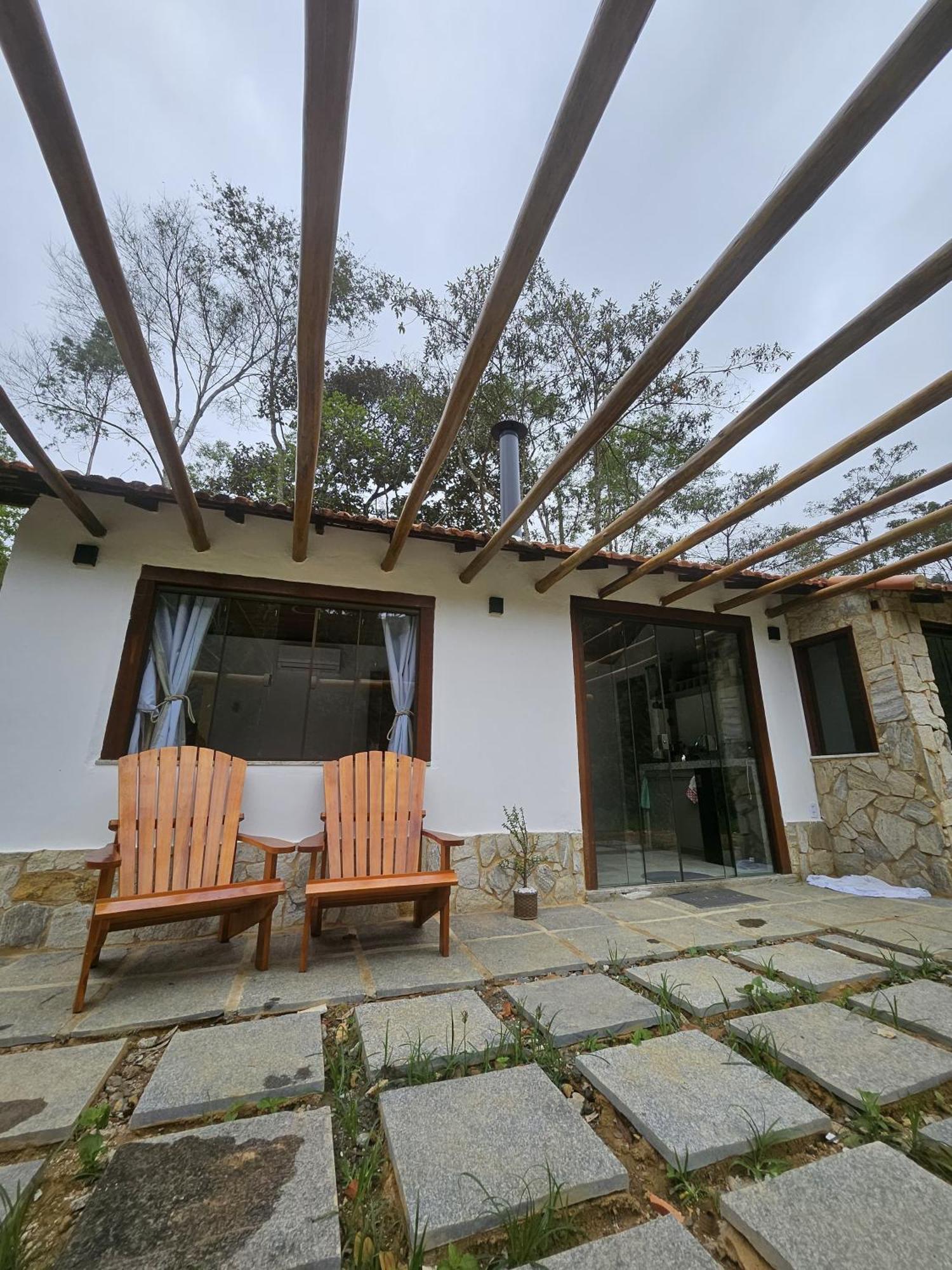 Casa Di Pedra Com Linda Vista Para Natureza - Miguel Pereira Bagian luar foto