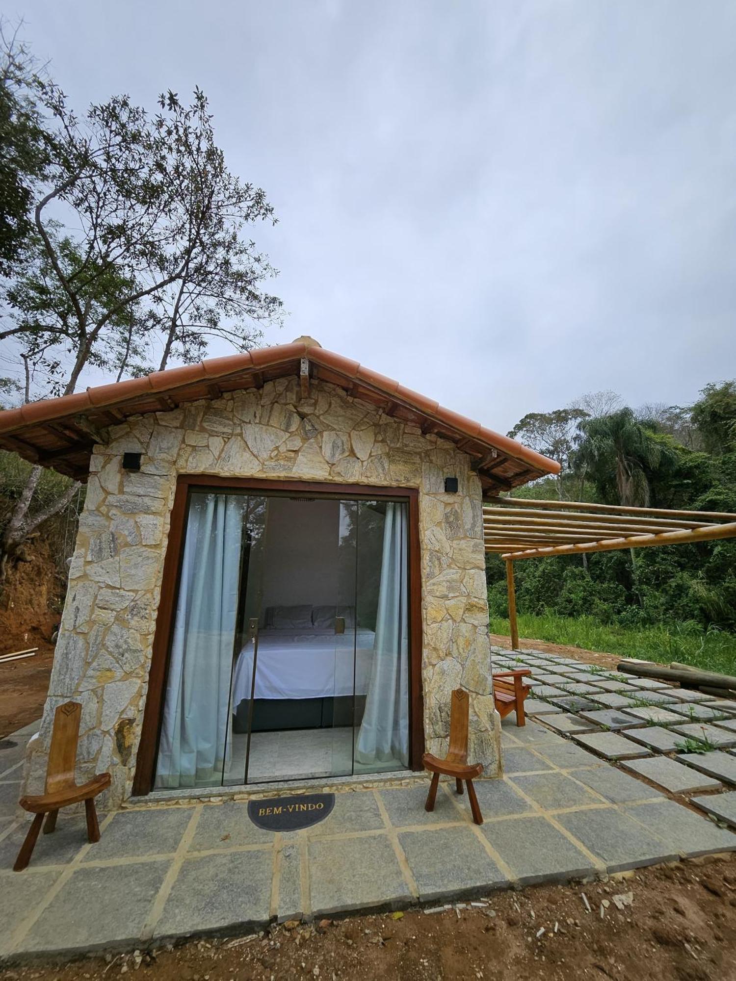 Casa Di Pedra Com Linda Vista Para Natureza - Miguel Pereira Bagian luar foto